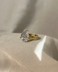 Anello Zircone Goccia