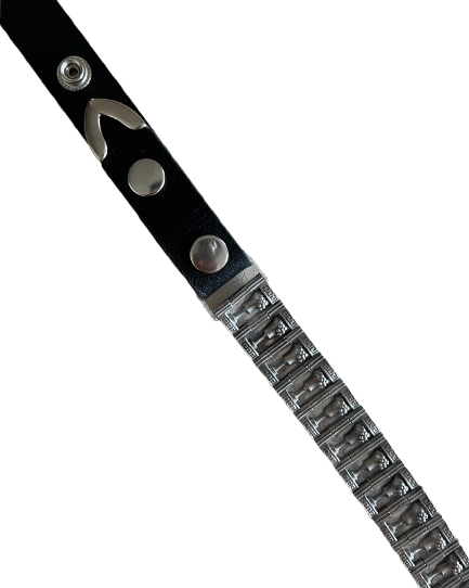 Metal-Leather Belt